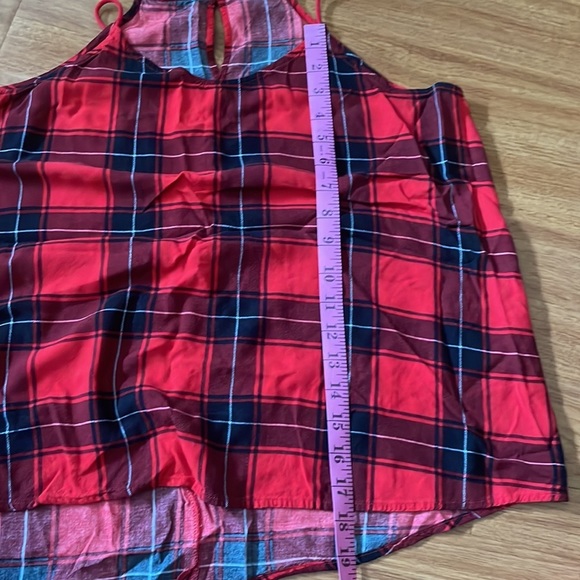 💟Plaid tank top💟 size XL RED AND BLACK - Picture 7 of 7